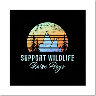 Mom Support Wildlife Raise Mother Day Posters and Art